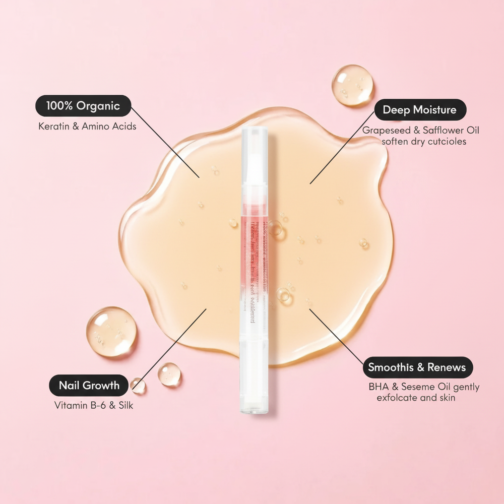 Cherry Cuticle Oil Infographic